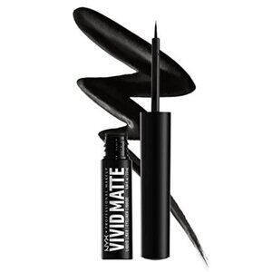 NYX Professional Makeup Vivid Matte Liquid Eyeliner, 0.06 Fl Black
